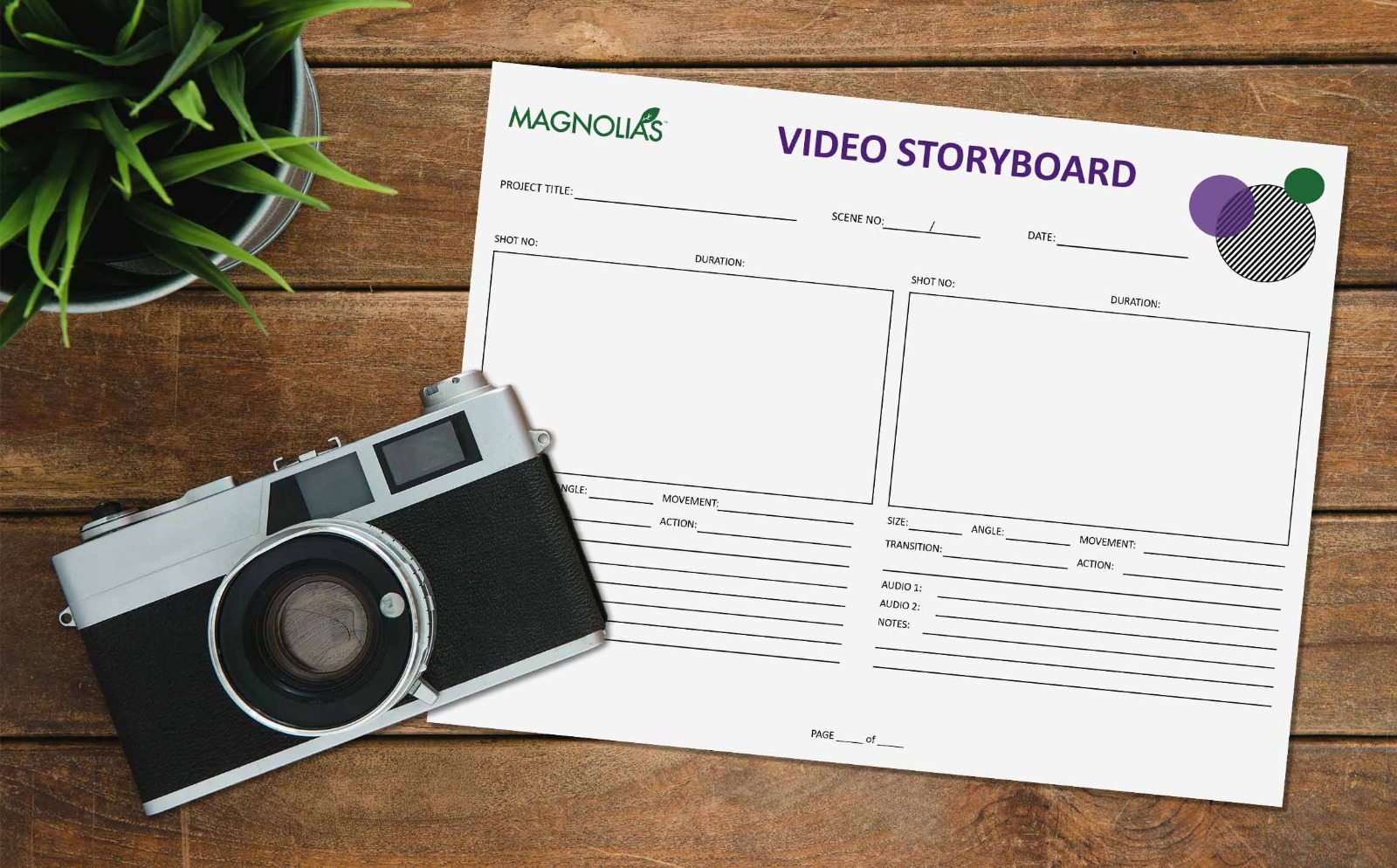 Free Video Storyboard Template